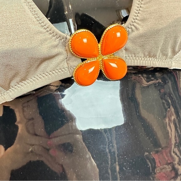 Trina Turk Stunning Flower Accent Halter 2 Piece Bikini 6 - Picture 4 of 13